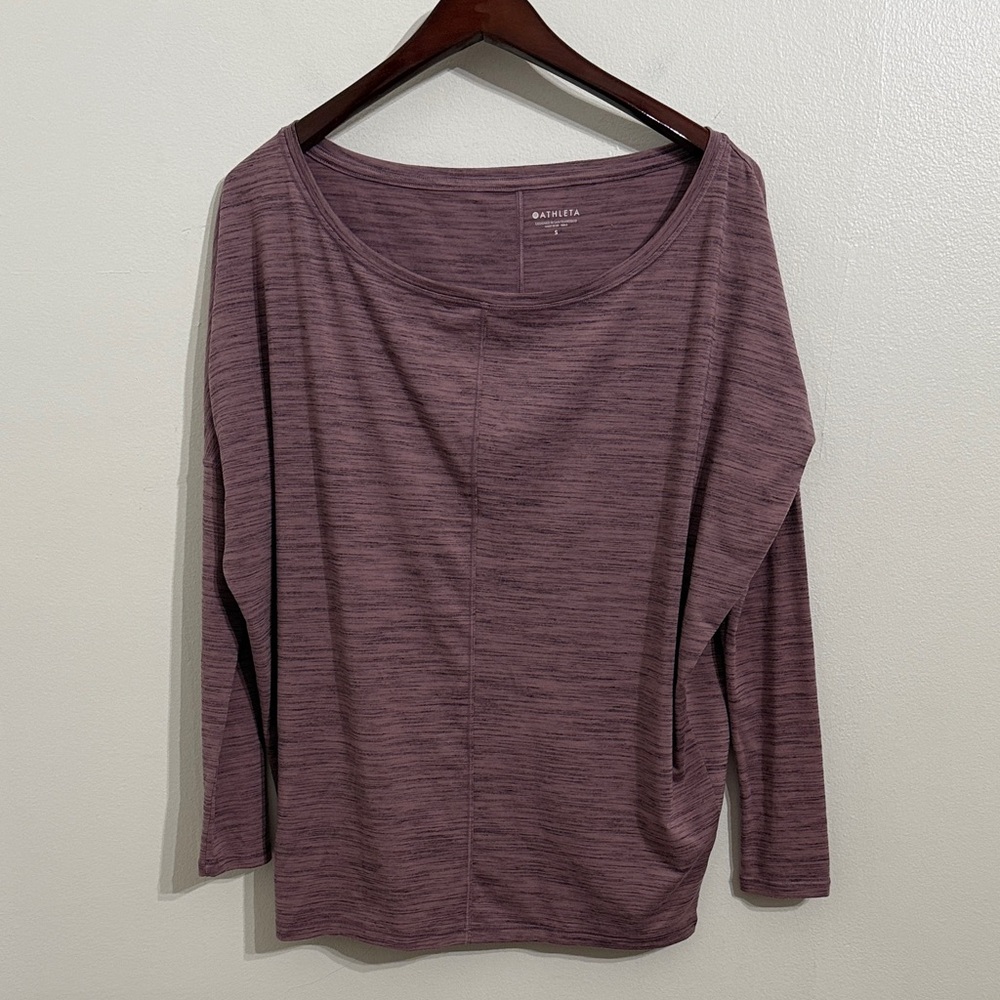 Athleta Flow Top Womens Small Dolman Sleeve Activewear Yoga Ladies - Picture 4 of 12